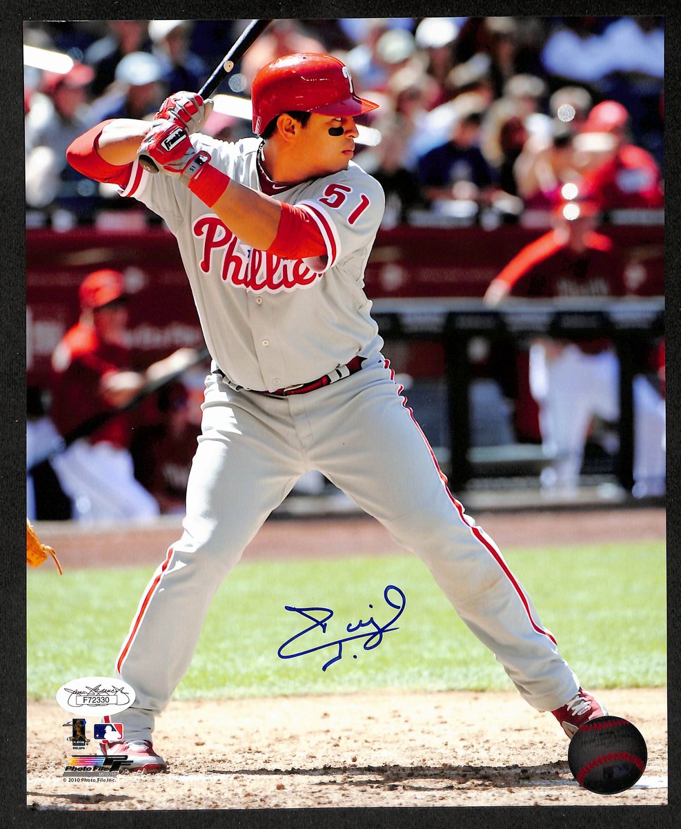 Carlos Ruiz Signed/Autographed 8x10 Photo Philadelphia Phillies JSA 195905