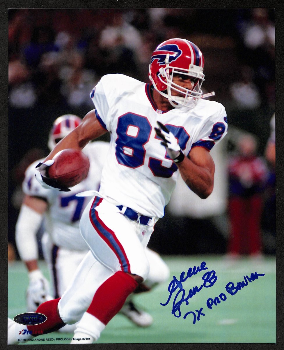Andre Reed HOF Signed/Inscribed 8x10 Photo Buffalo Bills TriStar 195907