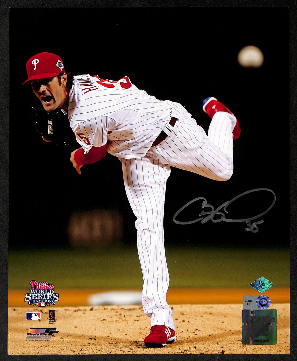 Cole Hamels Signed/Autographed 8x10 Photo Philadelphia Phillies MLB Holo 195911
