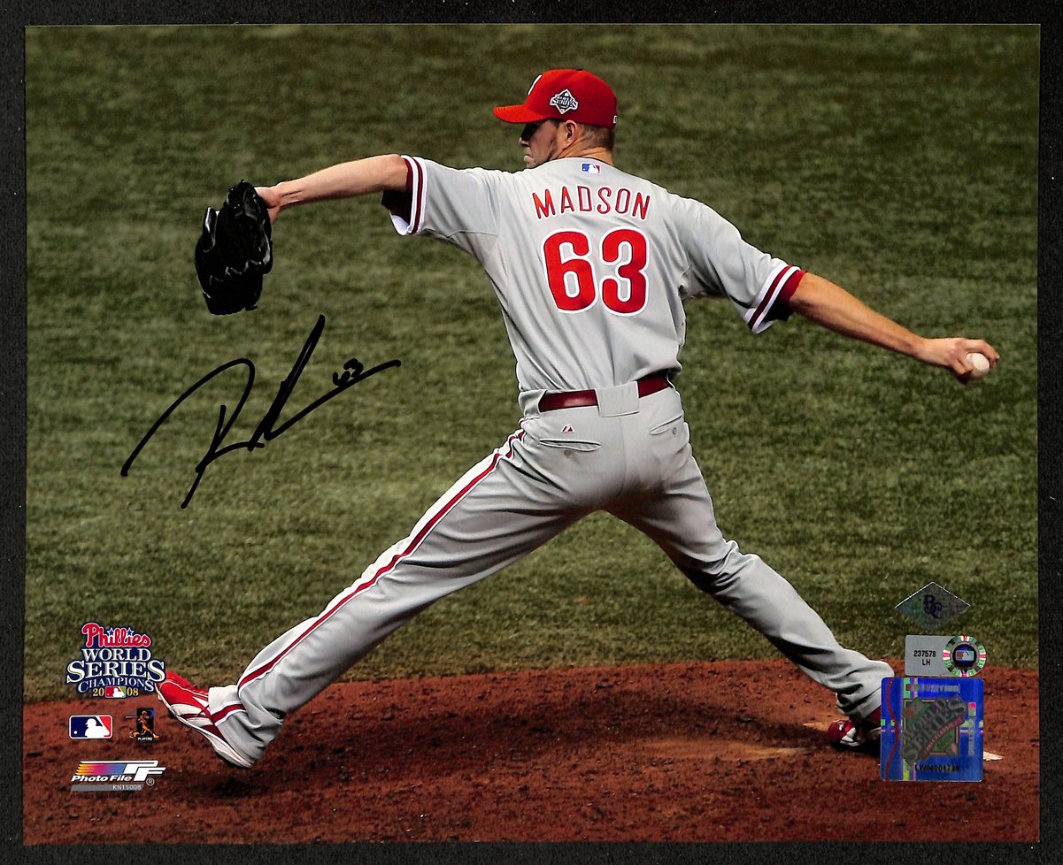 Ryan Madson Signed/Autographed 8x10 Photo Philadelphia Phillies MLB Holo 195913
