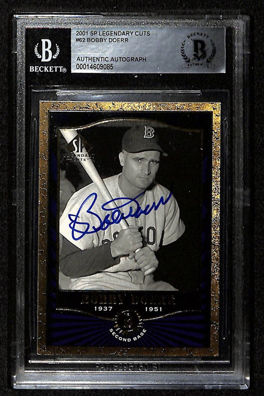 Bobby Doerr HOF Signed 2001 Upper Deck Sweet Spot #62 Red Sox PSA/DNA 195960