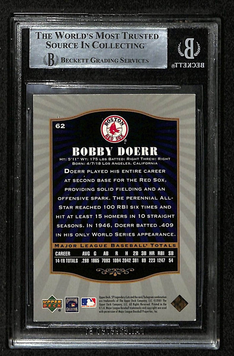 Bobby Doerr HOF Signed 2001 Upper Deck Sweet Spot #62 Red Sox PSA/DNA 195960