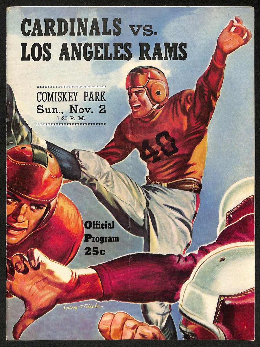1947 Los Angeles Rams vs. Chicago Cardinals NFL Football Game Program 192872