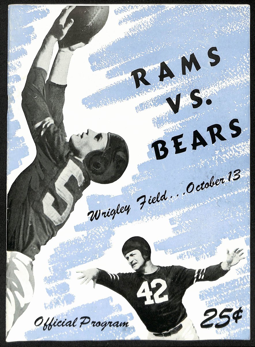 1946 Los Angeles Rams vs. Chicago Bears NFL Football Game Program 192875