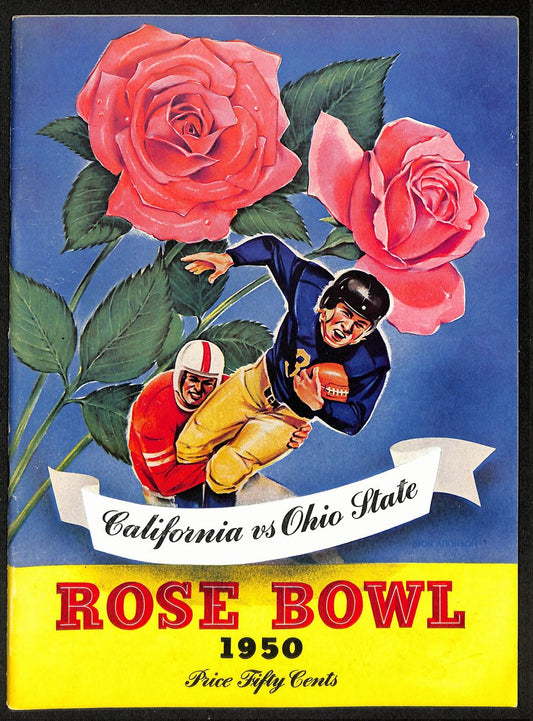1950 Rose Bowl California vs. Ohio State NCAA Football Game Program 192898