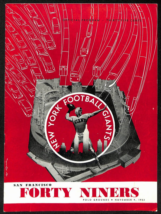 1952 New York Giants vs. San Francisco 49ers NFL Football Game Program 192902
