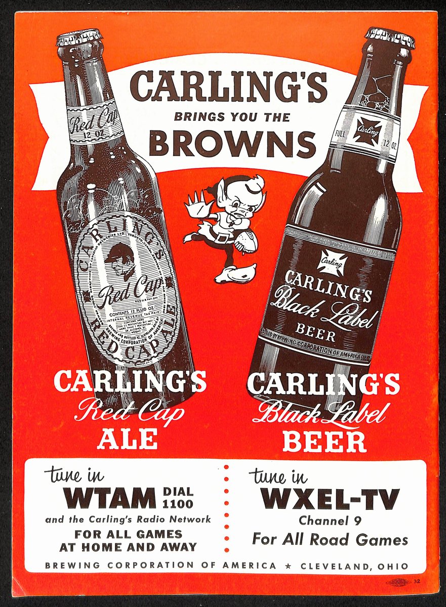 1952 Cleveland Browns vs. New York Giants NFL Football Game Program 196082