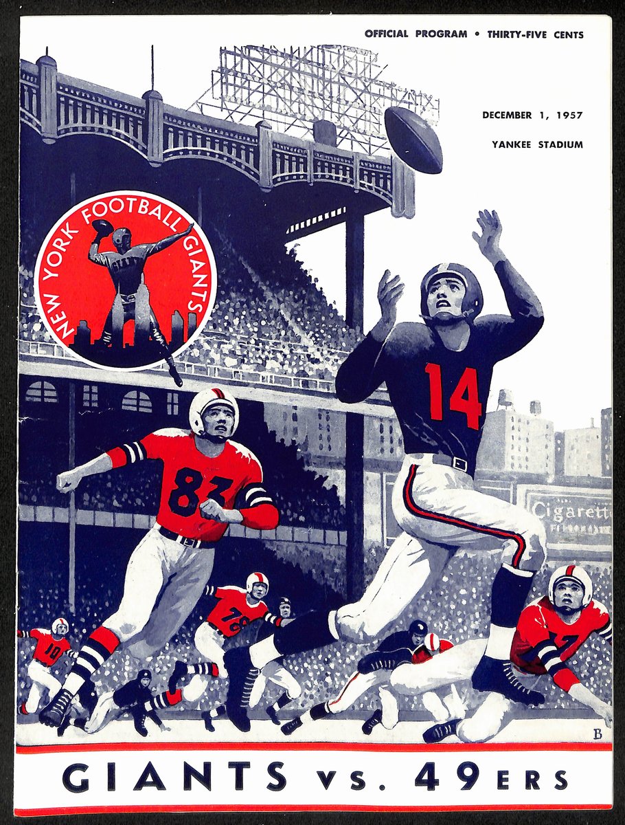1953 New York Giants vs. San Francisco 49ers NFL Football Game Program 196083