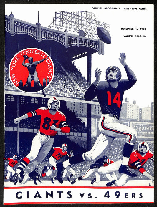 1953 New York Giants vs. San Francisco 49ers NFL Football Game Program 196083