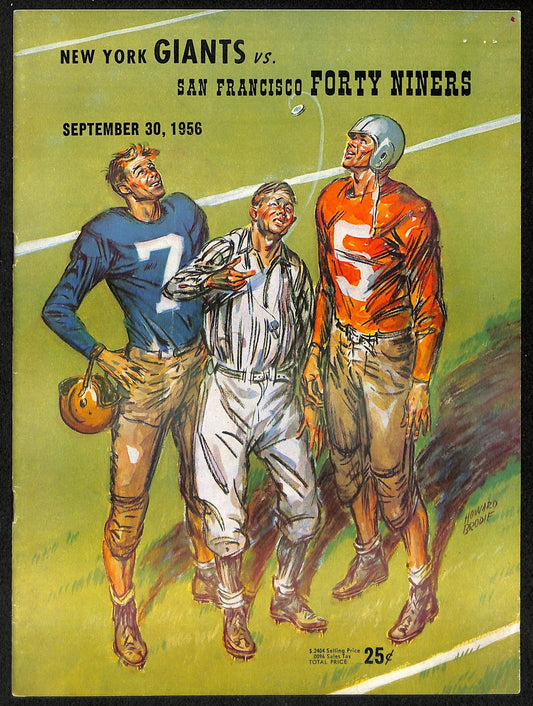 1956 New York Giants vs. San Francisco 49ers NFL Football Game Program 196087
