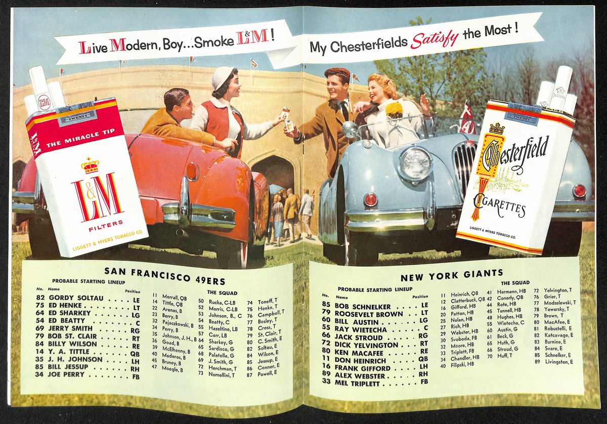 1956 New York Giants vs. San Francisco 49ers NFL Football Game Program 196087