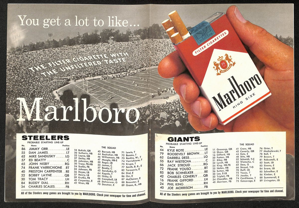 1960 Pittsburgh Steelers vs. New York Giants NFL Football Game Program 196098