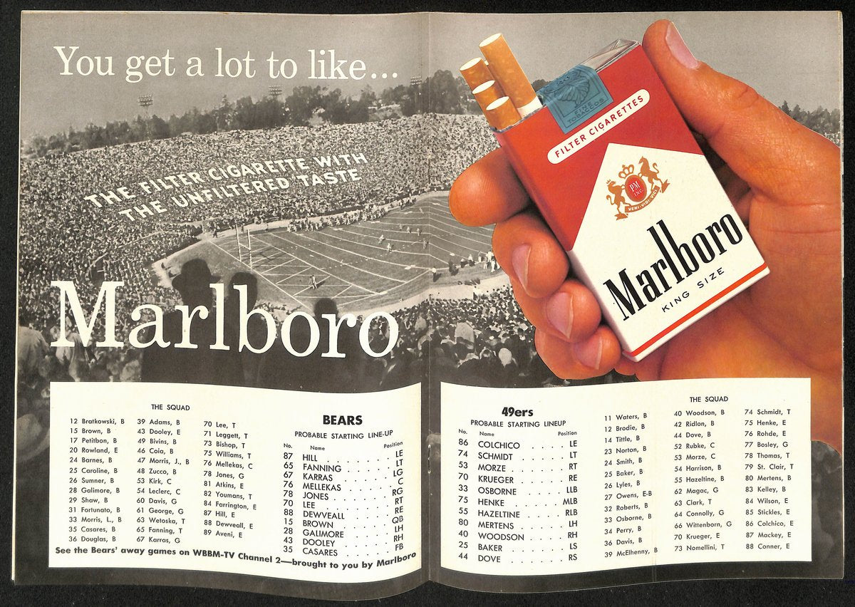 1960 Chicago Bears vs. San Francisco 49ers NFL Football Game Program 196130