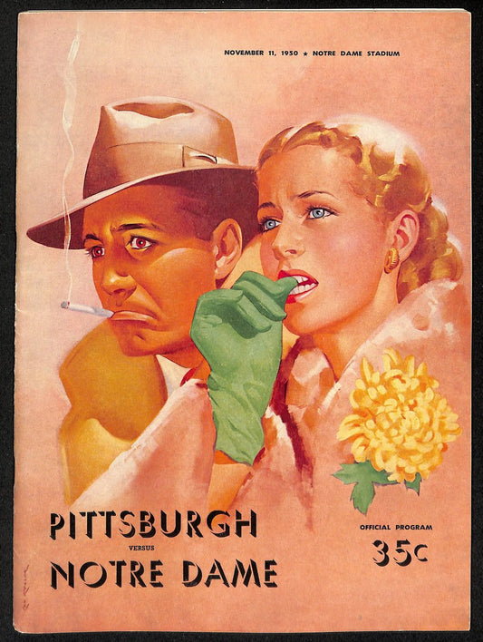 1950 Pittsburgh  vs Notre Dame College Football Game Program 196148