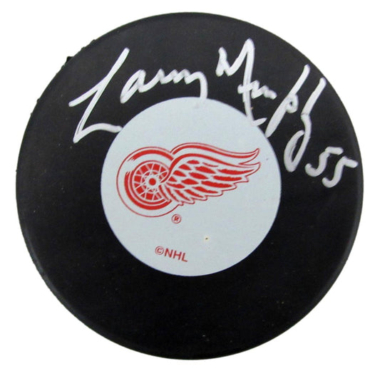 Larry Murphy HOF Signed/Autographed Detroit Red Wings Hockey Puck JSA 197348