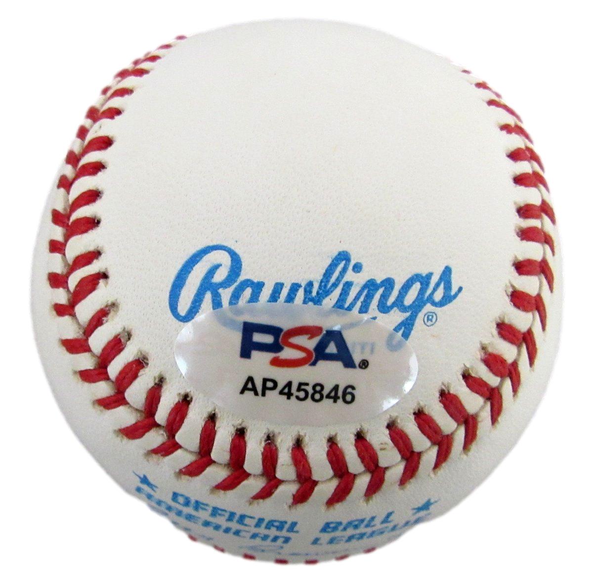 Lloyd Moseby Signed/Autographed OAL Baseball Toronto Blue Jays PSA/DNA 197351