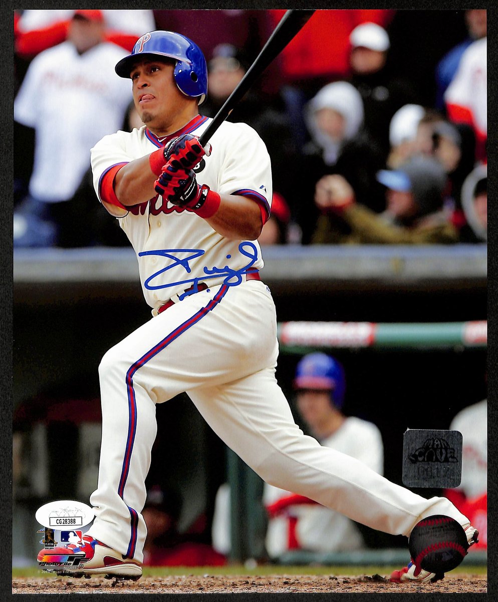 Carlos Ruiz Signed/Autographed 8x10 Photo Philadelphia Phillies JSA 197083