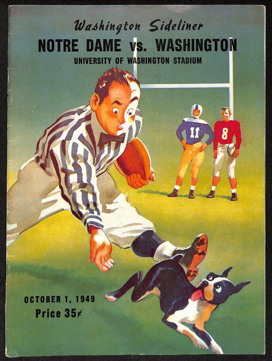 1949 Washington vs Notre Dame  Vintage College Football Program 196442