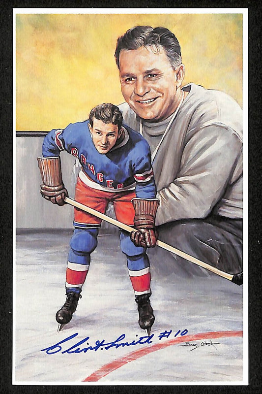 Clint Smith HOF Signed/Auto 1994 Legends of Hockey Card #89 Chicago JSA 197069