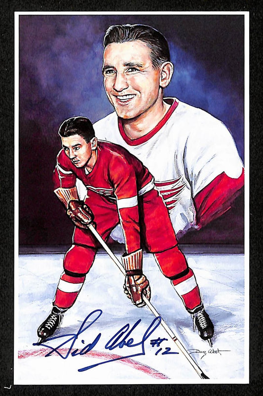 Sid Abel HOF Signed/Auto 1992 Legends of Hockey Card #12 Red Wings JSA 197070