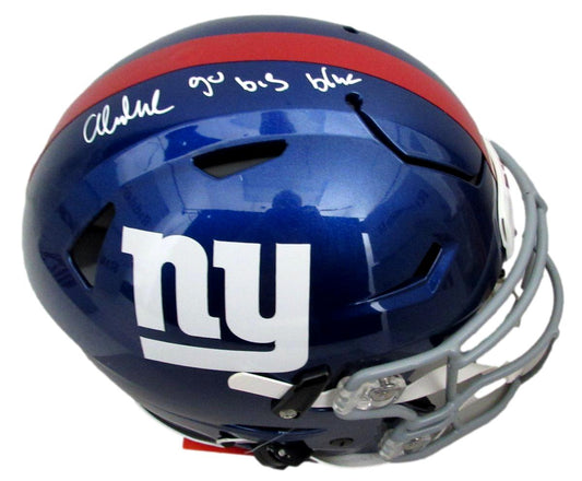 Abdul Carter Signed/Insc Full Size SpeedFlex Helmet NY Giants BAS/Beckett 196742