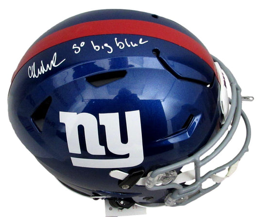 Abdul Carter Signed/Insc Full Size SpeedFlex Helmet NY Giants BAS/Beckett 196743