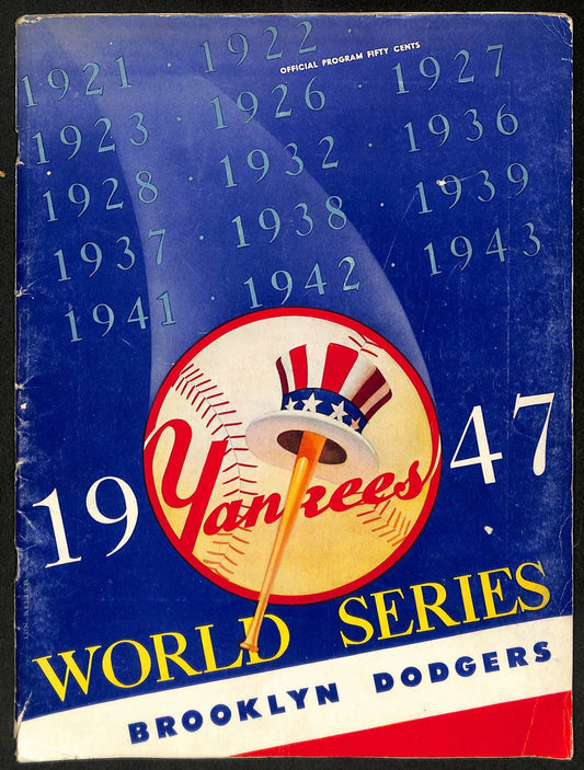 1947 World Series Program Brooklyn Dodgers vs. New York Yankees 197194