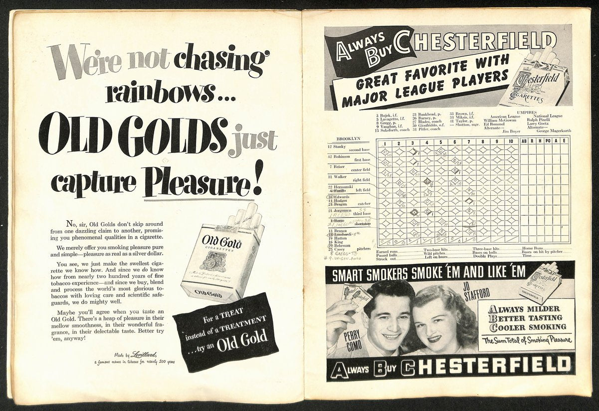 1947 World Series Program Brooklyn Dodgers vs. New York Yankees 197194