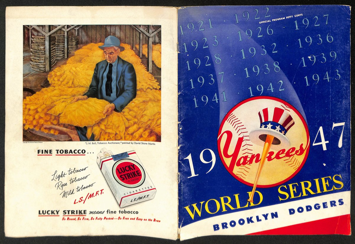1947 World Series Program Brooklyn Dodgers vs. New York Yankees 197194