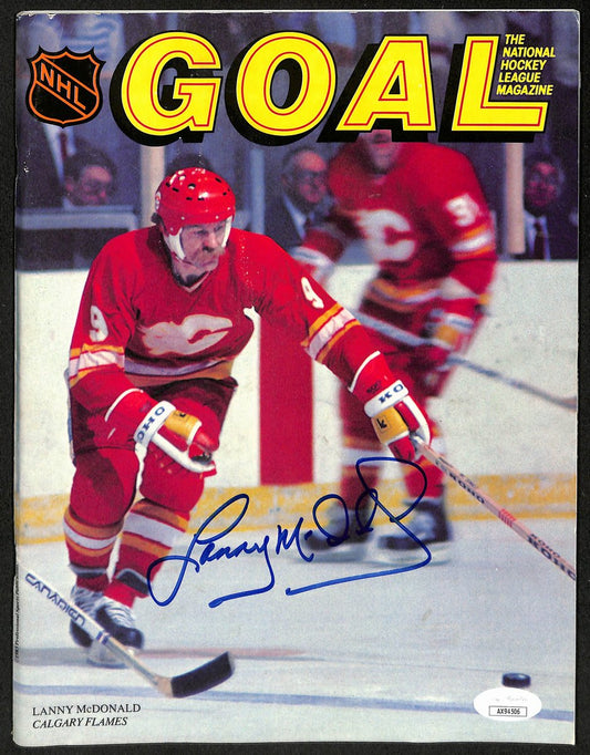 Lanny McDonald Calgary Flames Signed 1993 Beckett Magazine JSA 197153