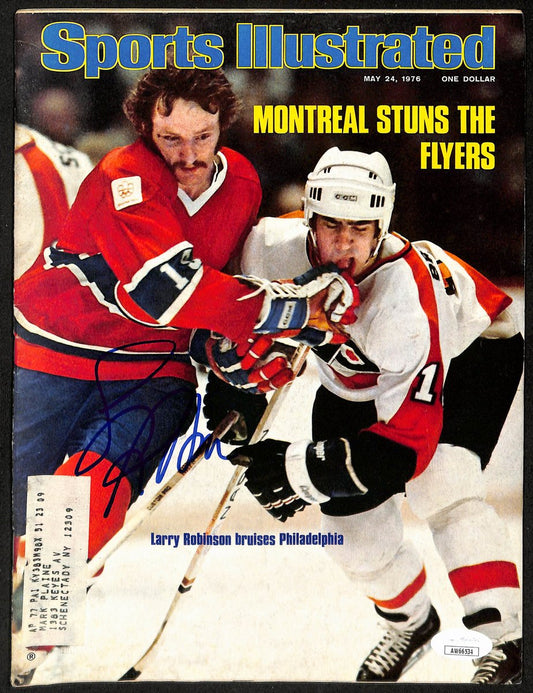 Larry Robinson Montreal Canadiens Signed 5/24/76 Sports Illustrated JSA 197156