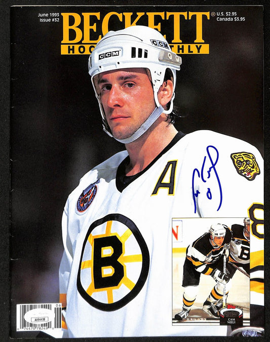 Cam Neely Boston Bruins Signed 1993 Beckett Monthly Magazine JSA 197172