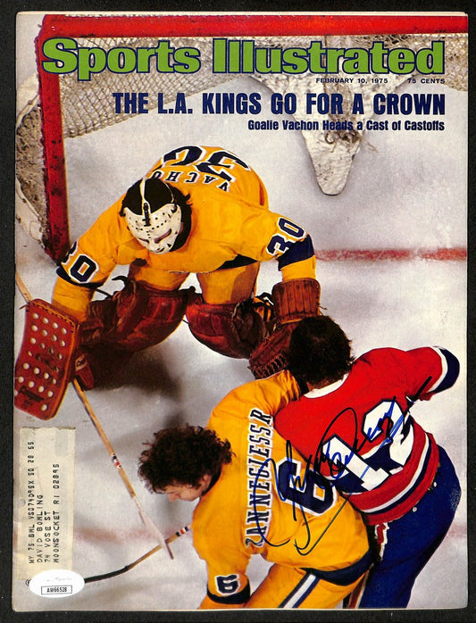 Yvan Cournoyer Montreal Canadiens Signed 2/10/75 Sports Illustrated JSA 197174