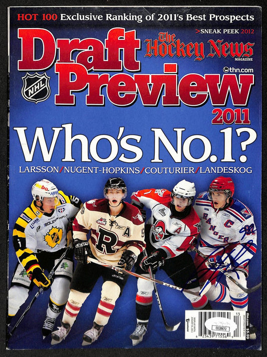 Gabriel Landeskog New York Rangers Signed Hockey News Draft Preview JSA 197177