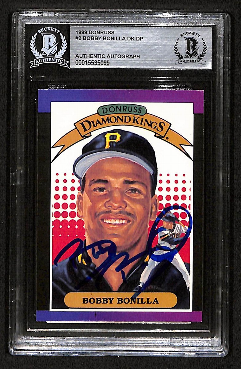 Bobby Bonilla Signed/Autographed 1989 Donruss Card #2 Pirates BAS/Beckett 197128