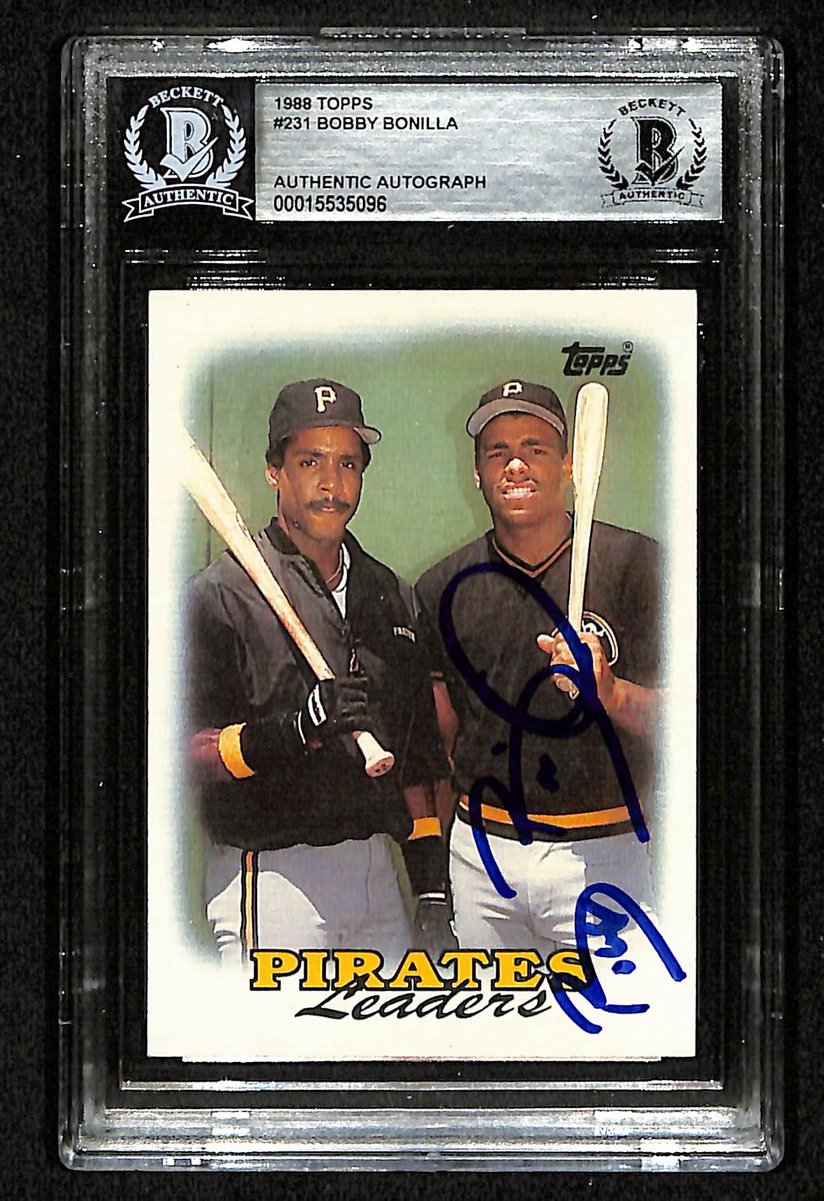 Bobby Bonilla Signed/Auto 1988 Topps Card #231 Pirates BAS/Beckett 197130