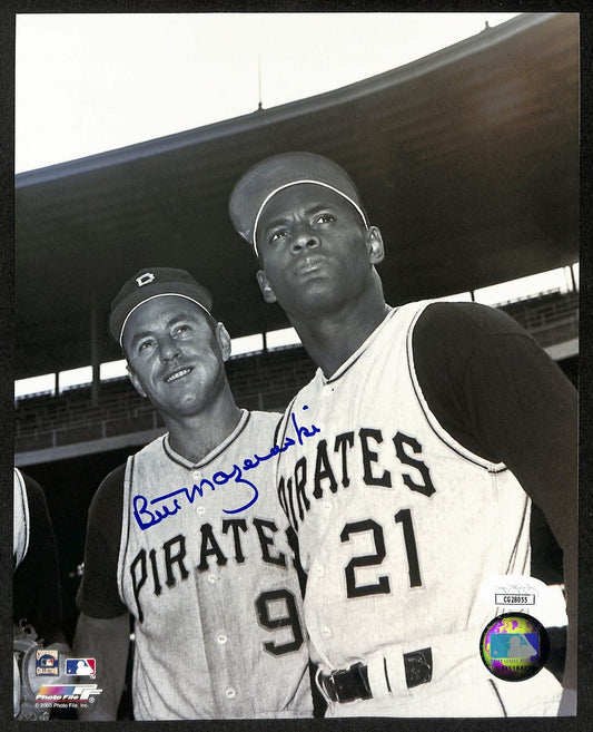 Bill Mazeroski HOF Signed/Auto 8x10 Photo with Clemente Pirates JSA 196835