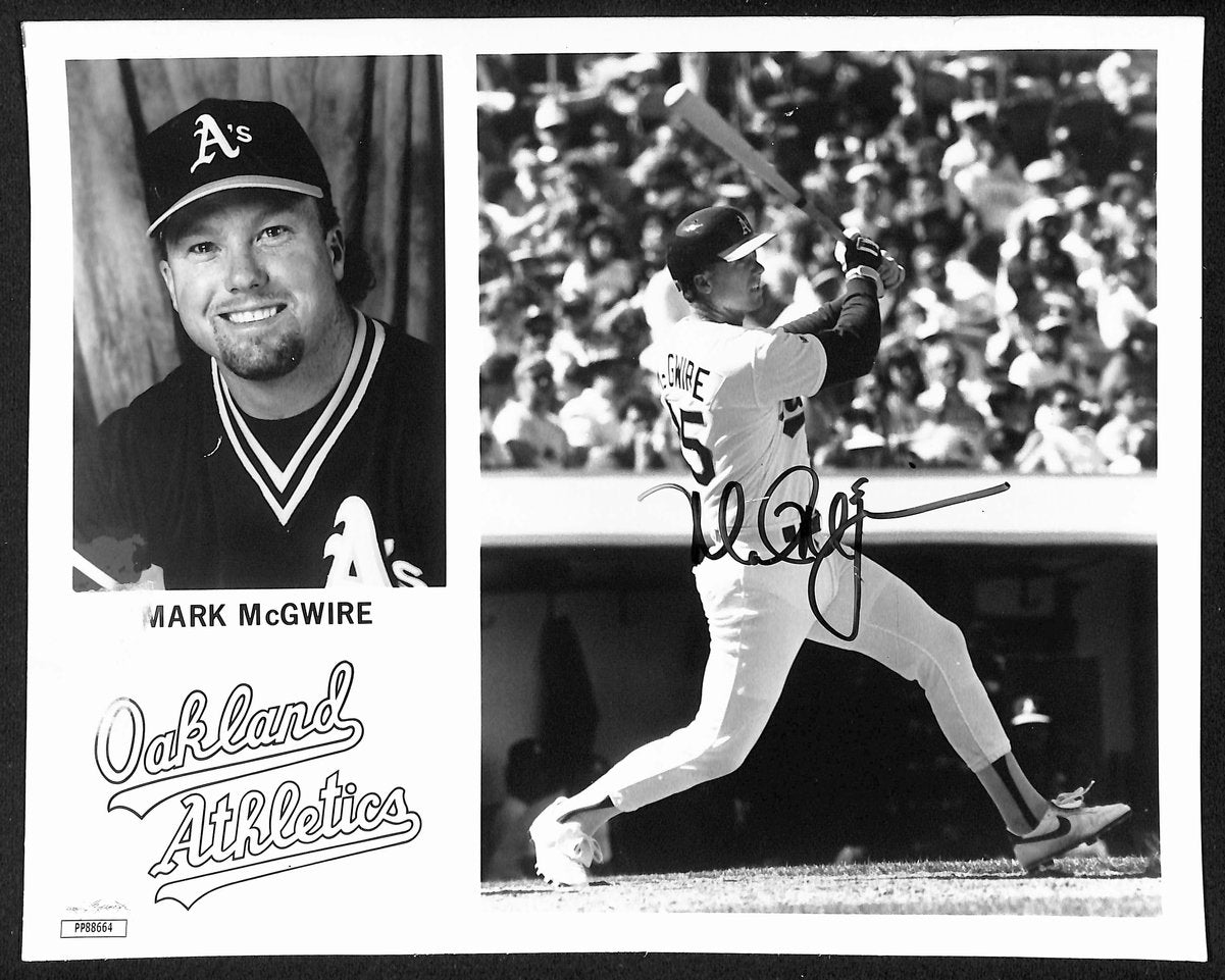Mark Mcgwire Signed/Autographed 8x10 Team Issued Photo Oakland A's JSA 197202