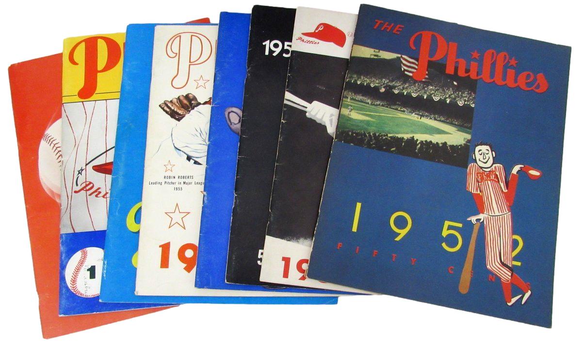 Lot of (66) Philadelphia Phillies Yearbooks 1949-2014 196744