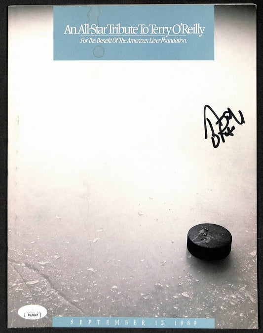 Terry O'Reilly Boston Bruins Signed 1989 All Star Tribute Program JSA 197231