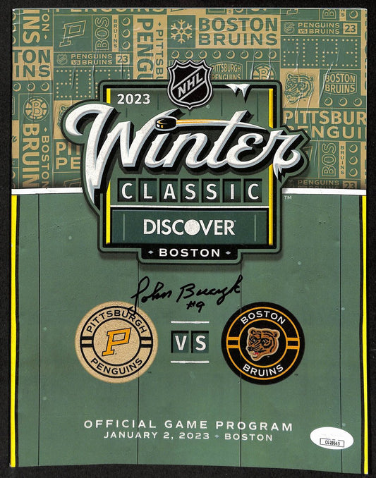 Johnny Bucyk Boston Bruins Signed 2023 Winter Classic Program JSA 197233