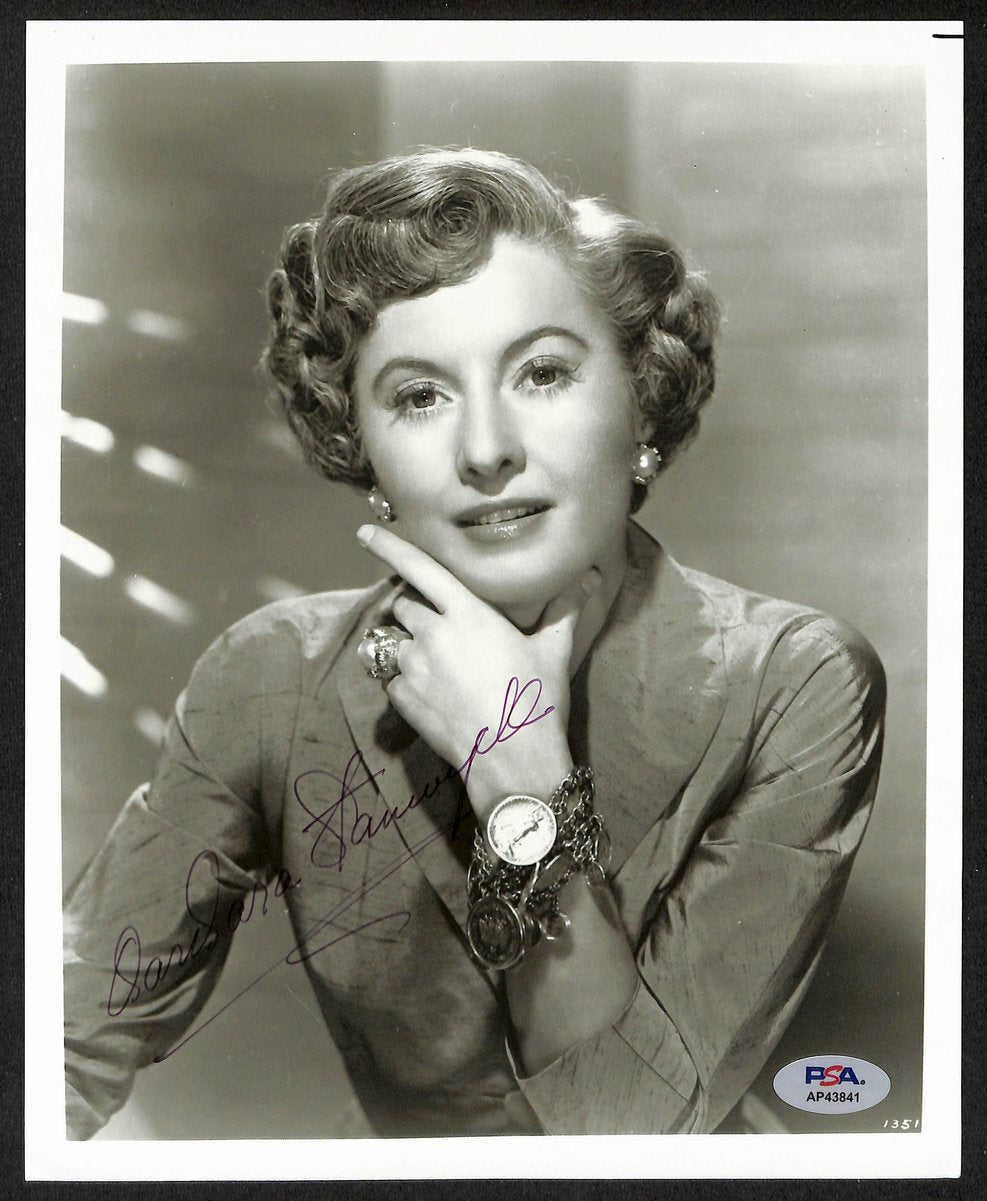 Barbara Stanwyck Actor Signed/Autographed Vintage 8x10 B/W Photo PSA/DNA 196887