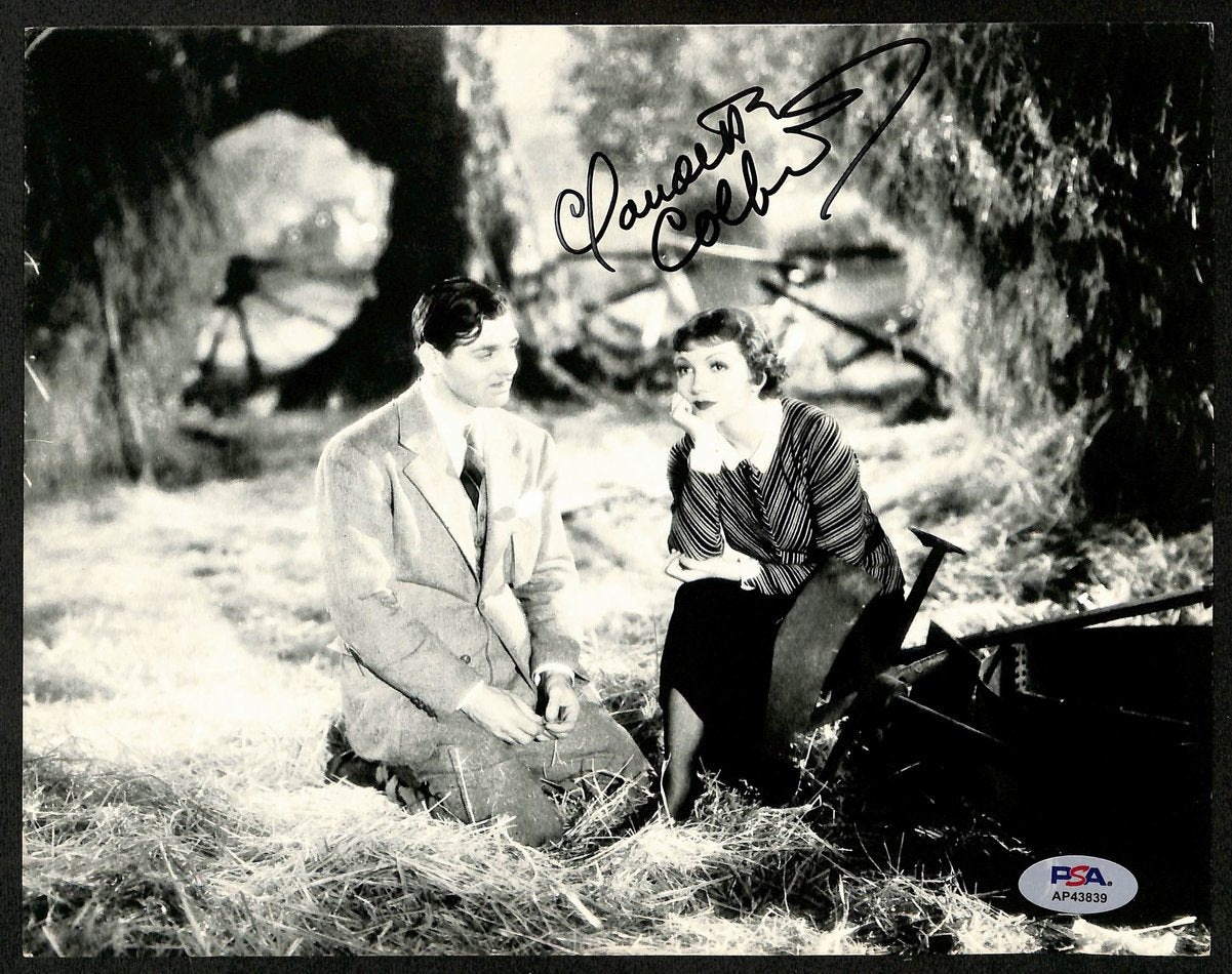 Claudette Colbert Actor Signed/Autographed Vintage 8x10 B/W Photo PSA/DNA 196889