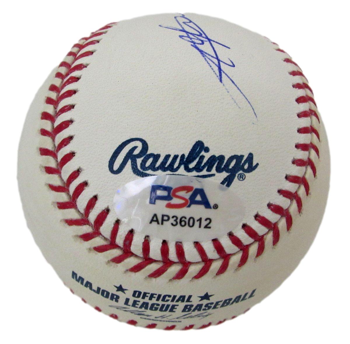 Angus Young AC/DC Signed/Autographed OML Baseball PSA/DNA 197764
