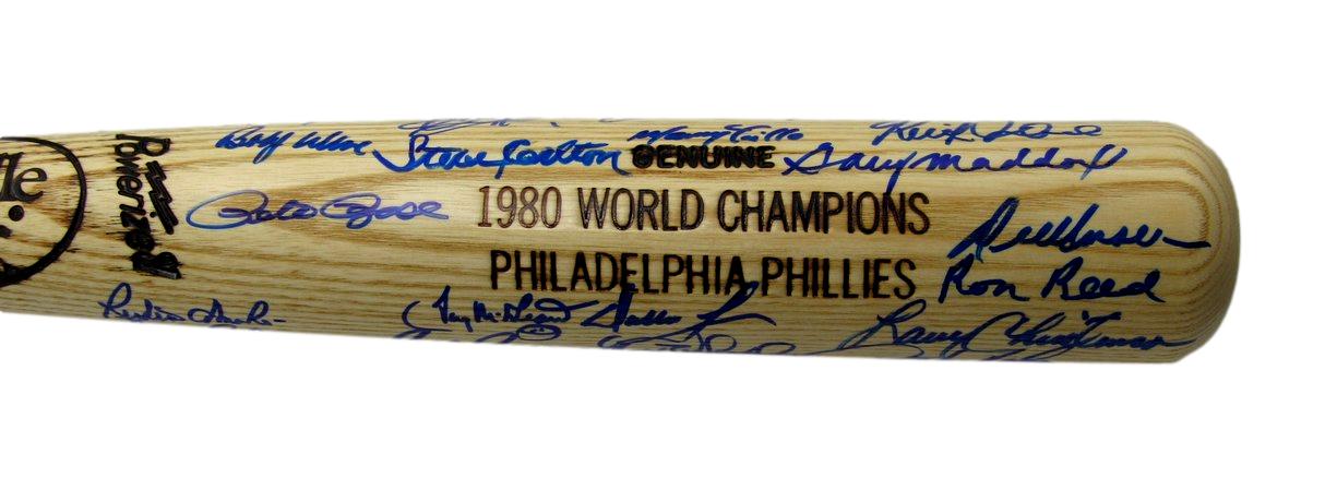 1980 World Series Champs Phillies Bat Signed by 31 Rose McGraw PSA/DNA 197459