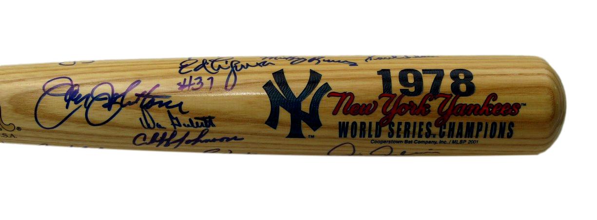 1978 WS Champs New York Yankees Cooperstown Bat Signed by 14 Players 197464