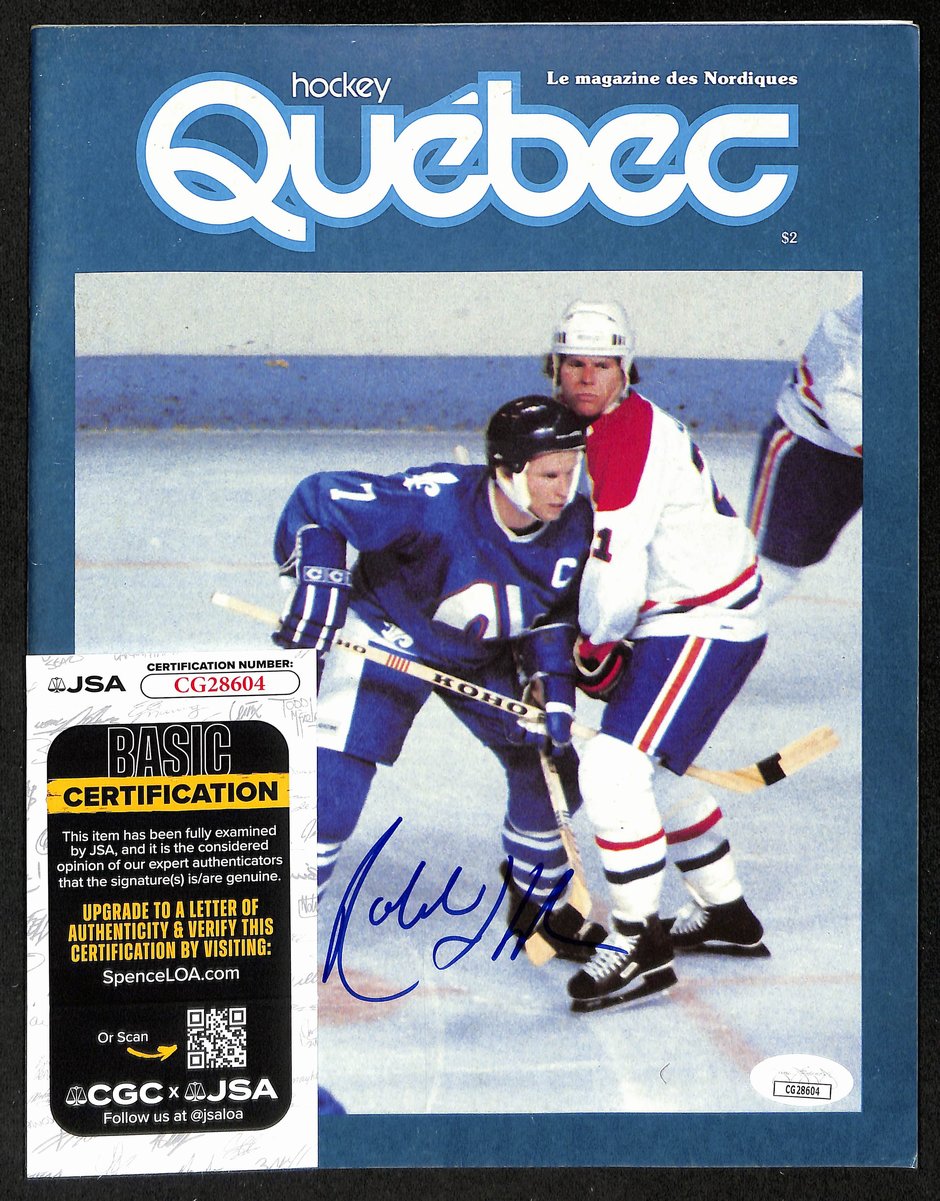 Robbie Ftorek Quebec Nordiques Signed Quebec Nordiques Program JSA 197274