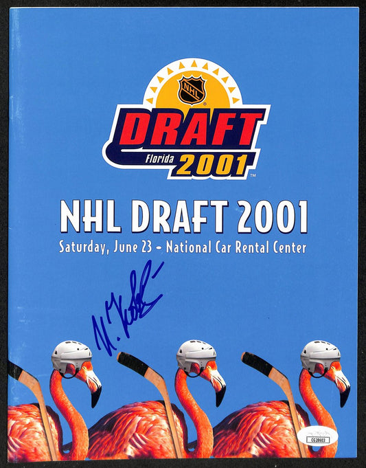 Ilya Kovalchuk Atlanta Thrashers Signed 2001 NHL Draft Program JSA 197276