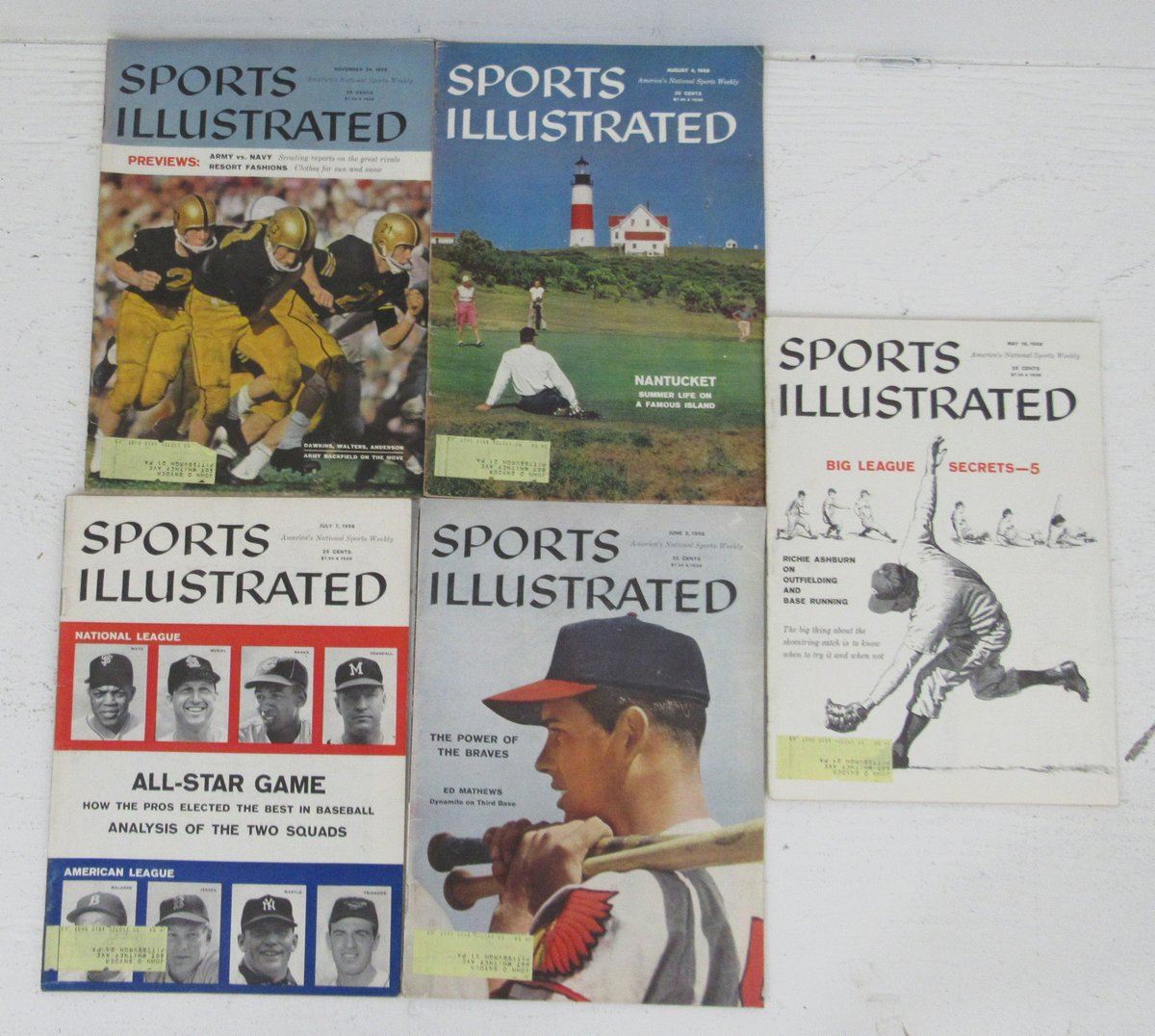 1958 Sports Illustrated Magazine Complete Set (51) Issues Nantucket 197754