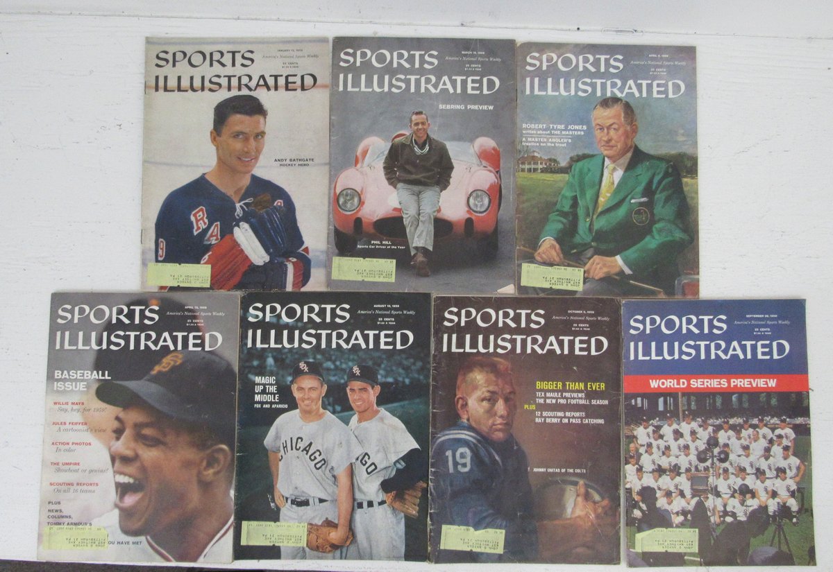 1959 Sports Illustrated Magazine Complete Set (51) Issues Unitas Cover 197755